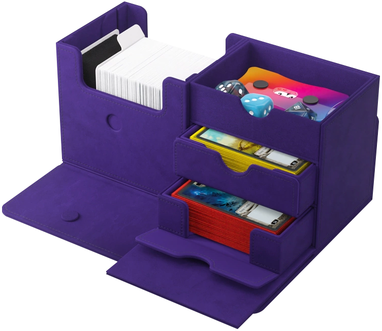 Gamegenic: Premium Deck Box - The Academic 133+ XL - Purple (Stealth Edition)