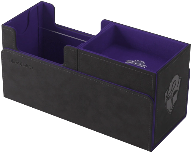 Gamegenic: Premium Deck Box - The Academic 133+ XL - Black/Purple (Tolarian Edition)