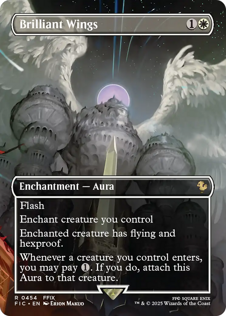 MTG EN Foil 輝かしき翼/Brilliant Wings Brilliant Wings (Borderless) [FINAL FANTASY Commander]