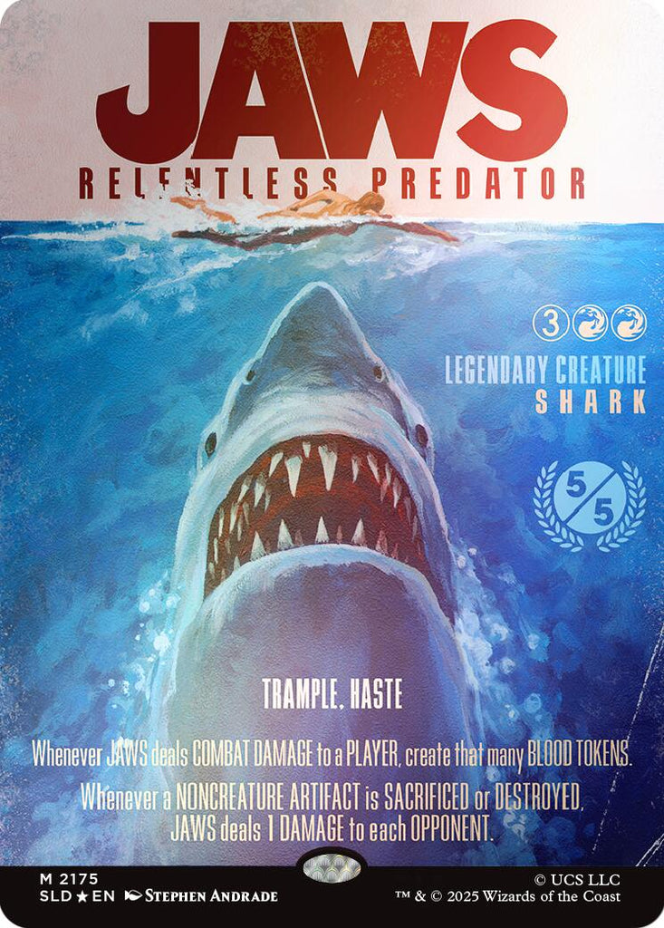 MTG Jaws x Secret lair レインボウfoil Secret Lair x Jaws: Terror of Amity Island Foil​ Edition | Secret Lair