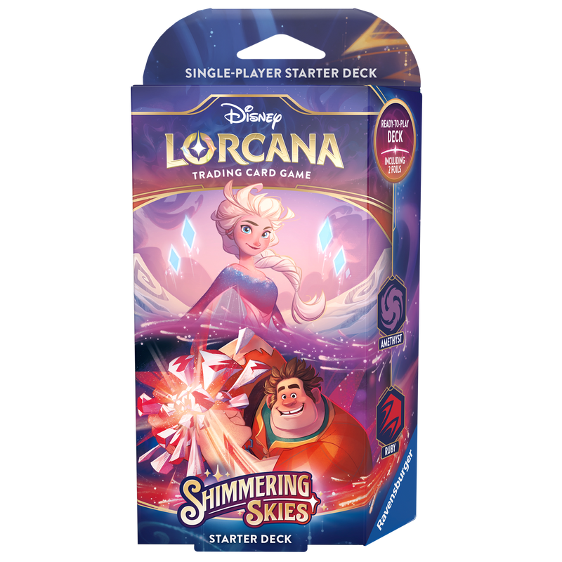 Disney Lorcana: Shimmering Skies | Starter Deck - Amethyst & Ruby