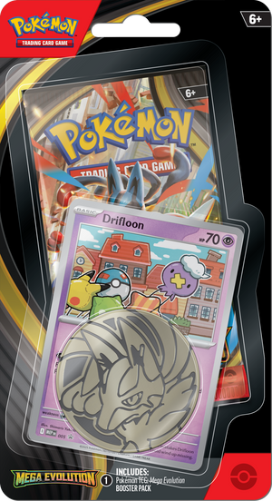 Pokémon TCG: Mega Evolution | One-Booster Blister Pack - Drifloon Promo Card