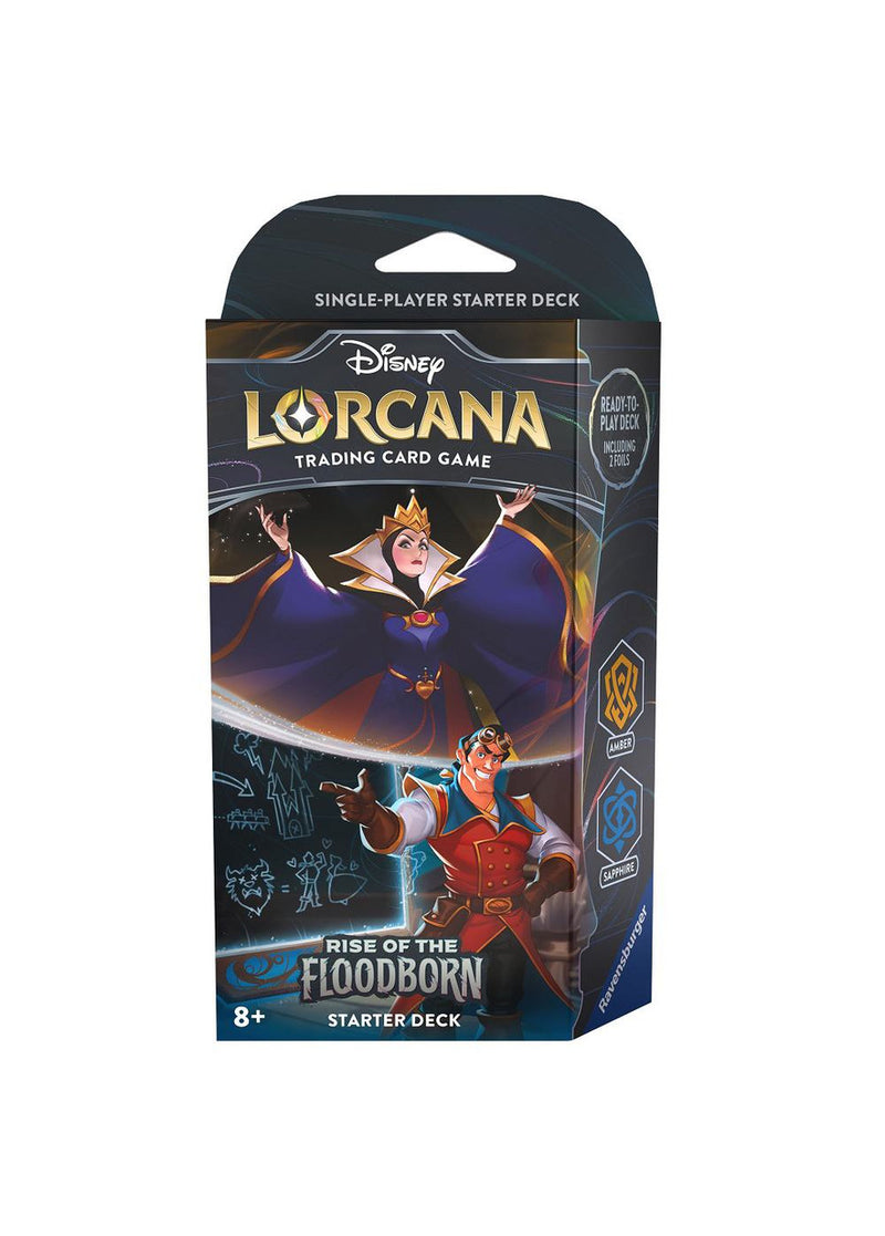 Disney Lorcana: Rise of the Floodborn Starter Deck - Amber & Sapphire