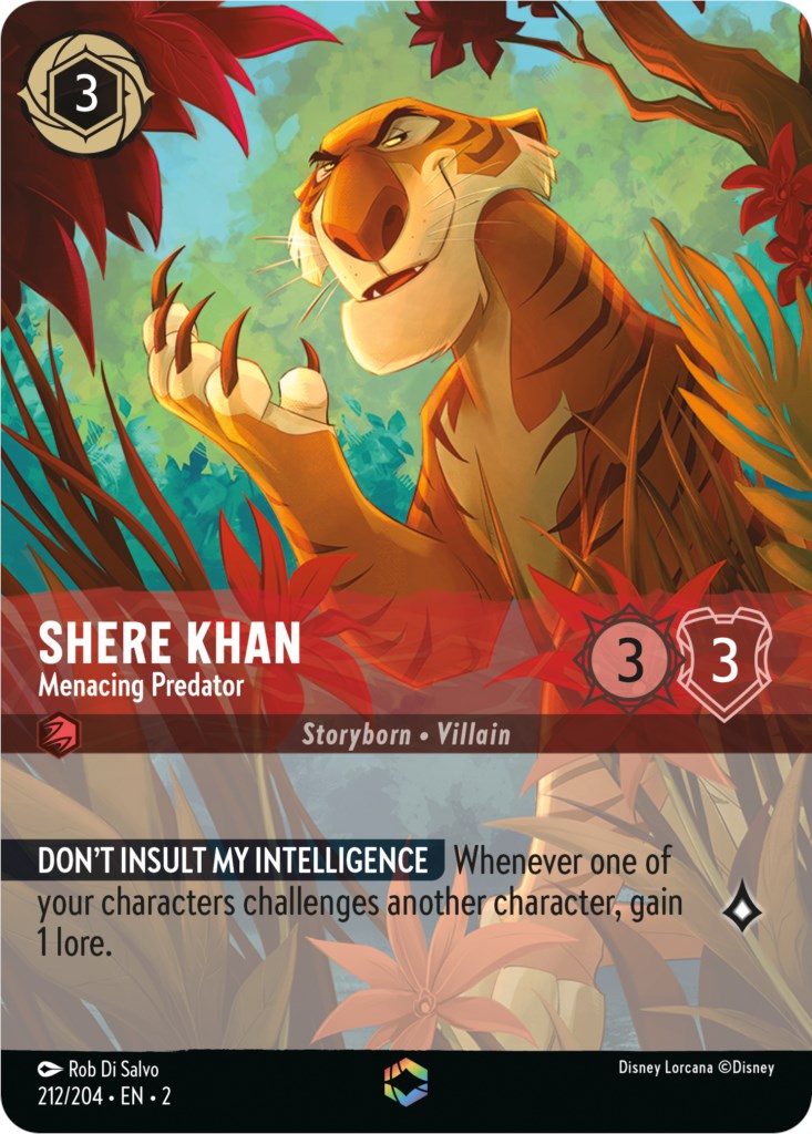 Shere Khan - Menacing Predator (Alternate Art) (212/204) [Rise of the Floodborn]