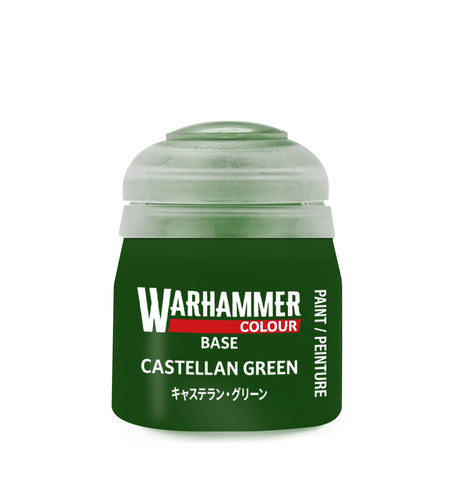 Warhammer Colour Base Paint - Castellan Green