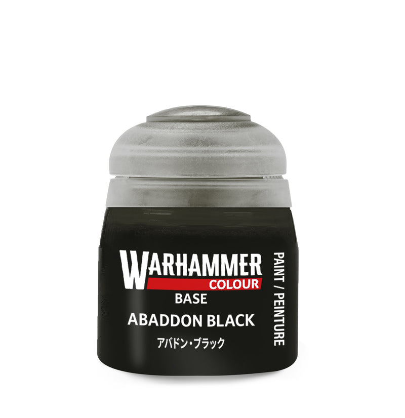 Warhammer Colour Base Paint - Abaddon Black