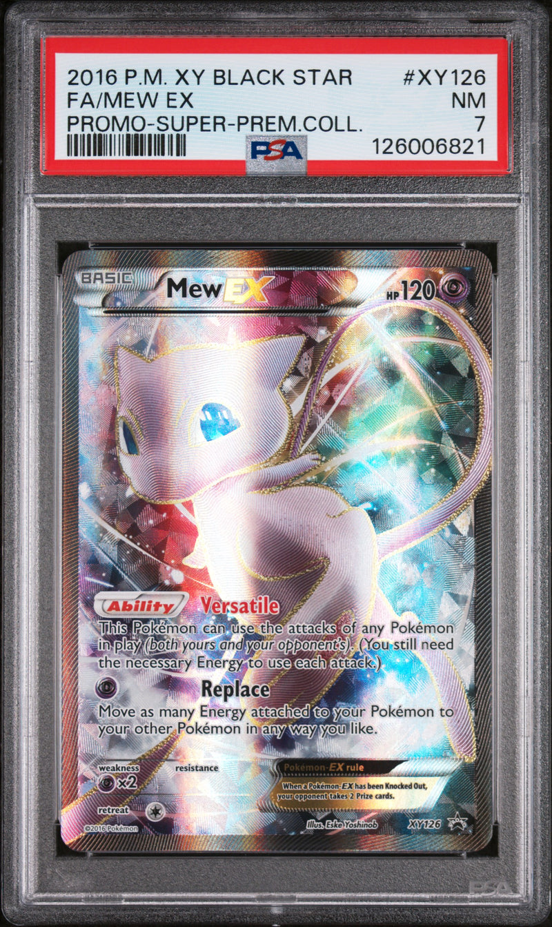 PSA 7 2016 XY BLACK STAR PROMO MEW EX FULL ART - SPC