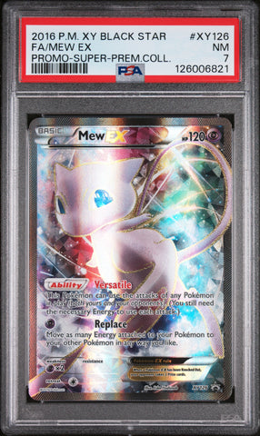PSA 7 2016 XY BLACK STAR PROMO MEW EX FULL ART - SPC