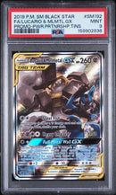 PSA 9 2019 LUCARIO & MELMETAL GX BLACK STAR PROMO - FA