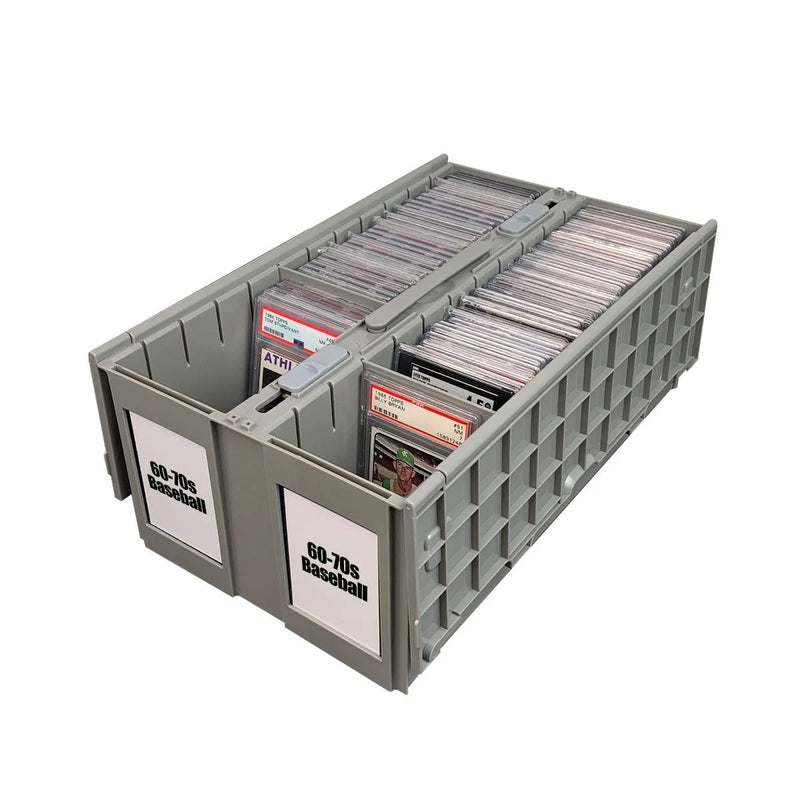 Graded Card Bin - 2 Row | Gray