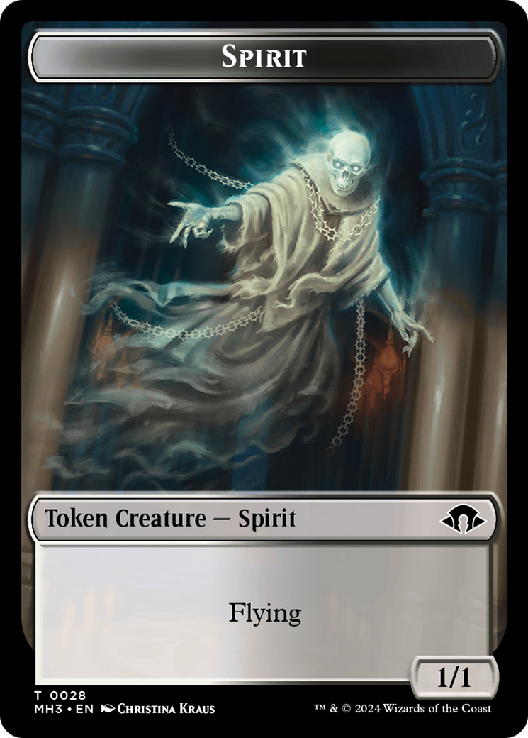 Phyrexian Germ // Spirit (0028) Double-Sided Token [Modern Horizons 3 Tokens]