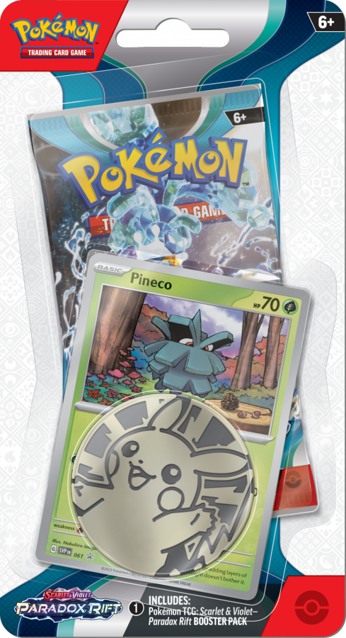 Pokémon TCG: Scarlet & Violet - Paradox Rift - Blister Pack - Single Booster - Pineco Promo Card