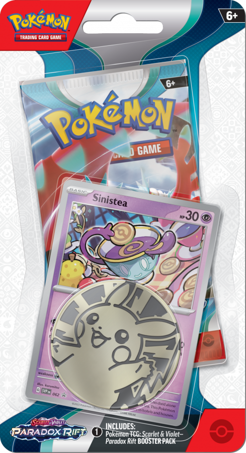 Pokémon TCG: Scarlet & Violet - Paradox Rift - Blister Pack - Single Booster - Sinistea Promo Card