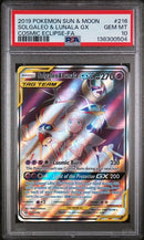 PSA 10 2019 COSMIC ECLIPSE SOLGALEO & LUNALA GX - FA/