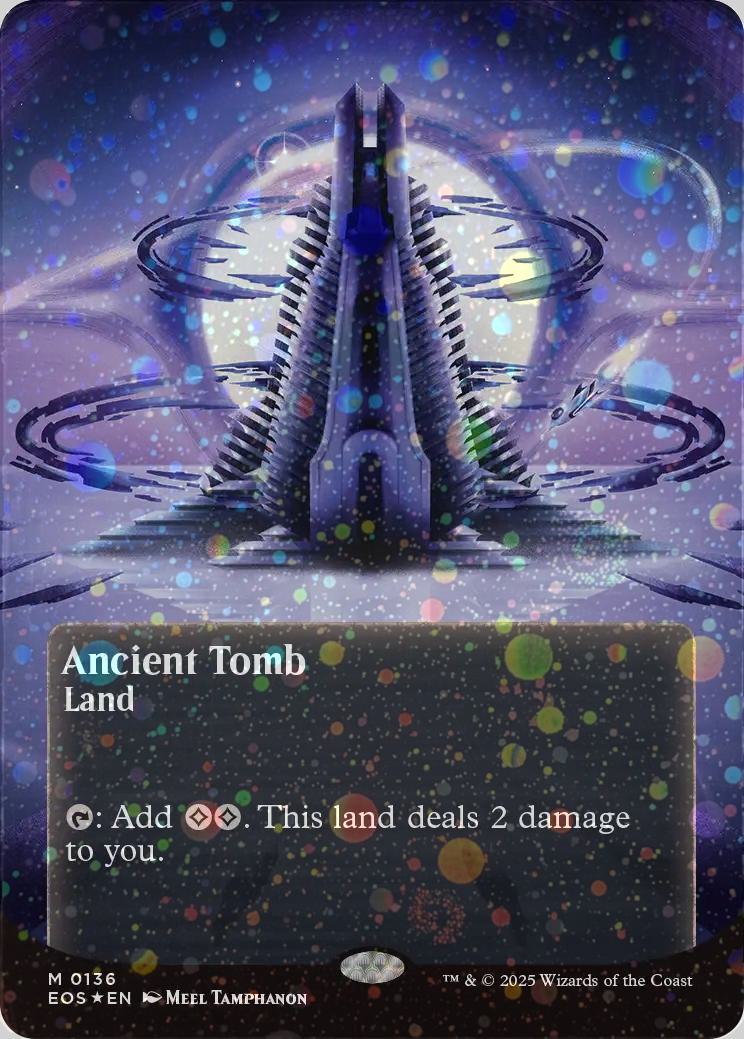 Ancient Tomb (0136) (Borderless) (Galaxy Foil) [Edge of Eternities: Stellar Sights]