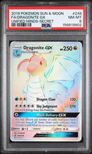 PSA 8 2019 DRAGONITE GX UNIFIED MINDS - SECRET