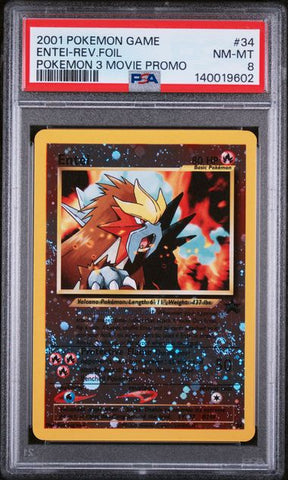 PSA 8 2001 POKEMON 3 MOVIE PROMO ENTEI - FOIL