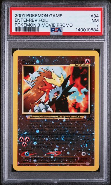 PSA 7 2001 POKEMON 3 MOVIE PROMO ENTEI - FOIL