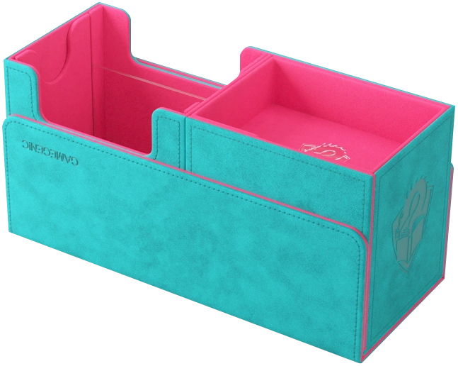 Gamegenic: Premium Deck Box - The Academic 133+ XL - Teal/Pink (Tolarian Edition)