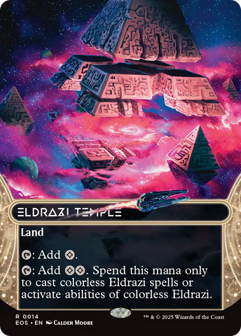 Eldrazi Temple (0014) (Borderless) [Edge of Eternities: Stellar Sights]