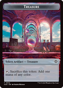 Starscape Cleric // Treasure Double-Sided Token [Secrets of Strixhaven Tokens]