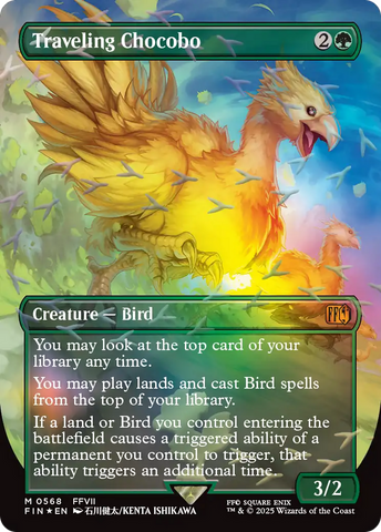 Traveling Chocobo (Borderless) (Chocobo Track Foil) [FINAL FANTASY]