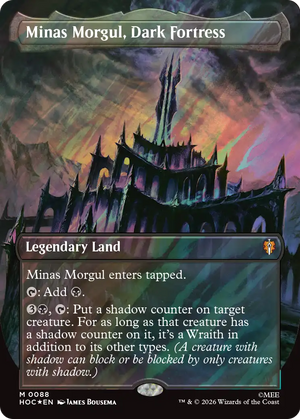 Minas Morgul, Dark Fortress (Borderless) (Surge Foil) [The Hobbit: Eternal-Legal]