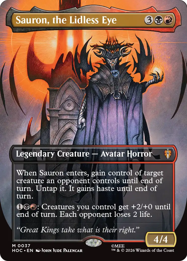 Sauron, the Lidless Eye (Borderless) [The Hobbit: Eternal-Legal]
