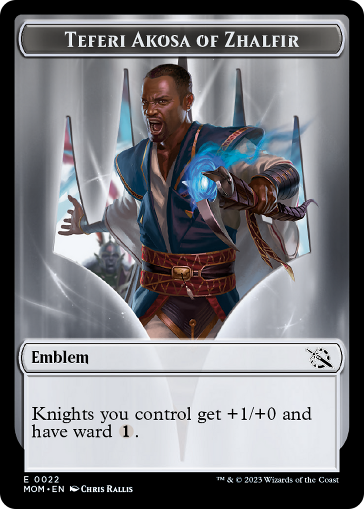 Teferi Akosa of Zhalfir Emblem [March of the Machine Tokens]