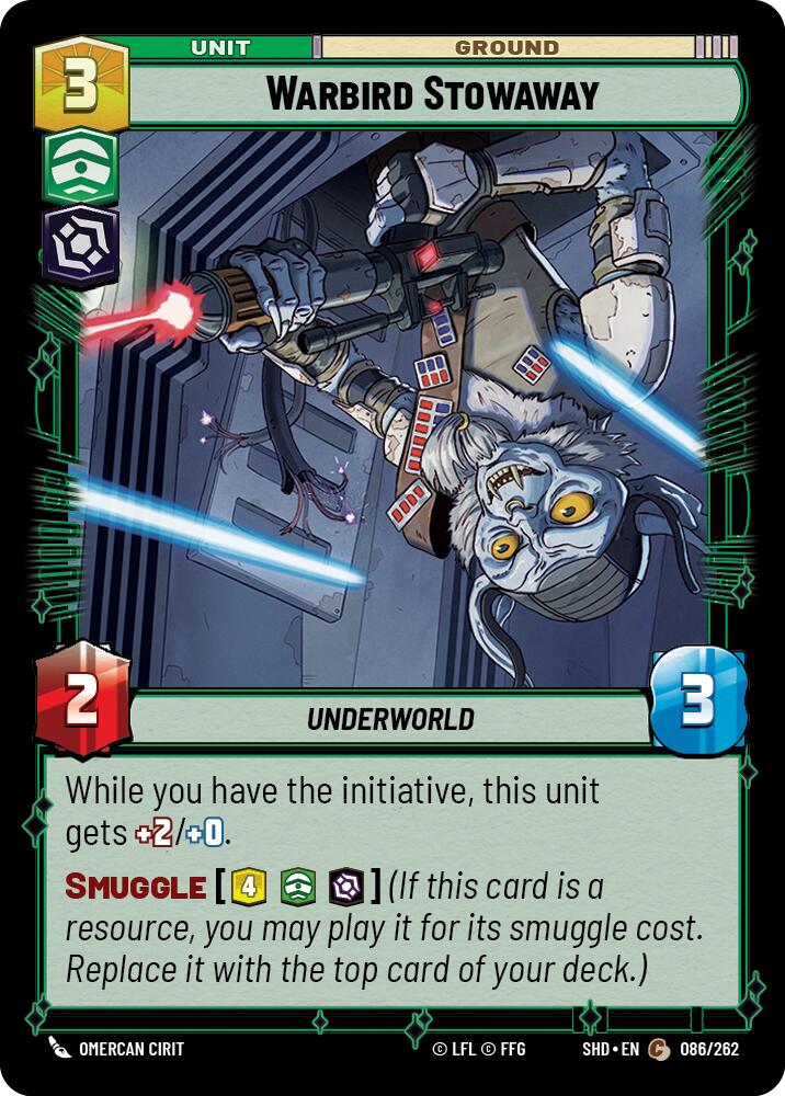 Warbird Stowaway (086/262) [Shadows of the Galaxy]