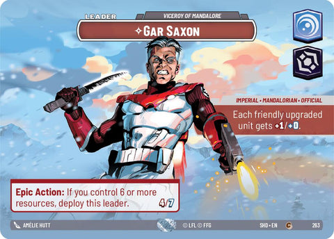 Gar Saxon - Viceroy of Mandalore (263) (Showcase) (263) [Shadows of the Galaxy]