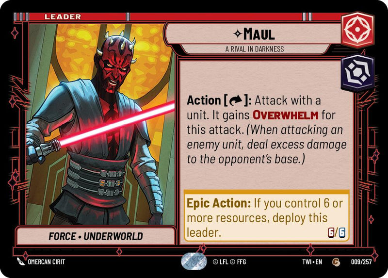 Maul - A Rival in Darkness (009/257) [Twilight of the Republic]