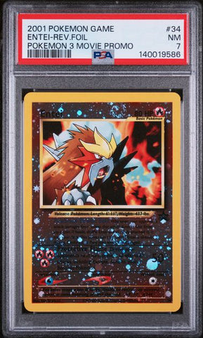 PSA 7 2001 POKEMON 3 MOVIE PROMO ENTEI - FOIL