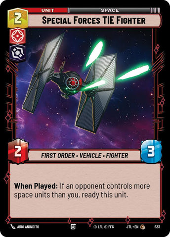 Special Forces TIE Fighter (633) (633) [Jump to Lightspeed]