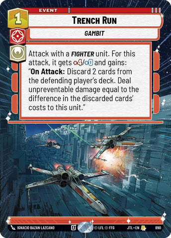 Trench Run (890) (Hyperspace Foil) (890) [Jump to Lightspeed]