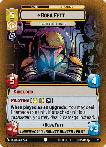 Boba Fett - Feared Bounty Hunter (Foil) (35) [Jump to Lightspeed: Weekly Play]