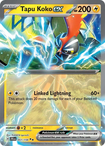 Tapu Koko ex (051/159) [Scarlet & Violet: Journey Together]