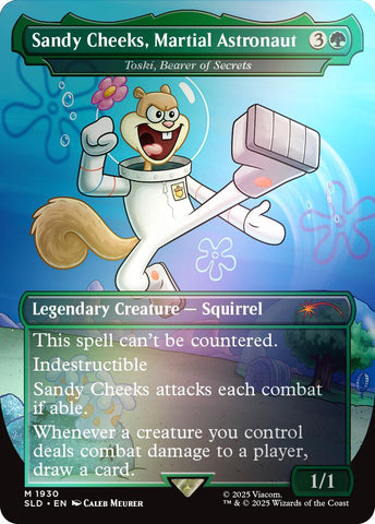 Sandy Cheeks, Martial Astronaut - Toski, Bearer of Secrets (Rainbow Foil) [Secret Lair Drop Series]
