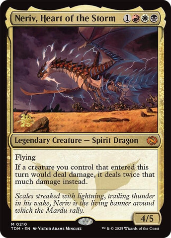 Neriv, Heart of the Storm [Tarkir: Dragonstorm Prerelease Promos]