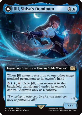 Jill, Shiva's Dominant // Shiva, Warden of Ice (Extended Art) [FINAL FANTASY]