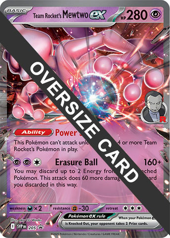 Team Rocket's Mewtwo ex (205) (Jumbo Card) [Scarlet & Violet: Black Star Promos]
