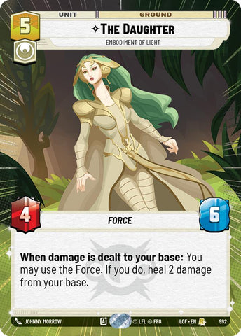 The Daughter - Embodiment of Light (992) (Hyperspace Foil) (992) [Legends of the Force]