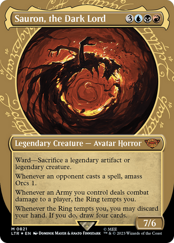 mtg lord of the rings poster cards Radagast Brown (Borderless Poster) [The the Rings: Tales o Put a burden counter on The One Ring Lord of the Rings: Tales
