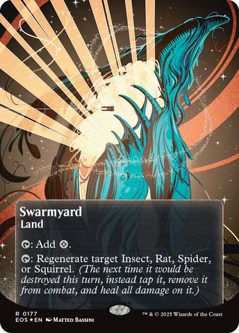 Swarmyard (0087) (Borderless) (Galaxy Foil) [Edge of Eternities: Stellar Sights]