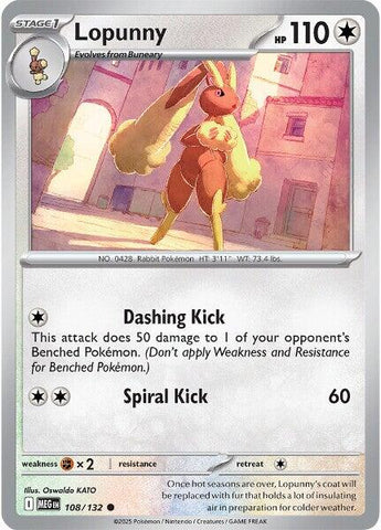 Lopunny (108/132) [Mega Evolution: Base Set]