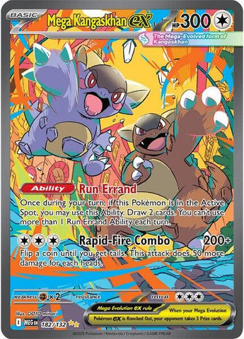 Mega Kangaskhan ex (182/132) [Mega Evolution: Base Set]