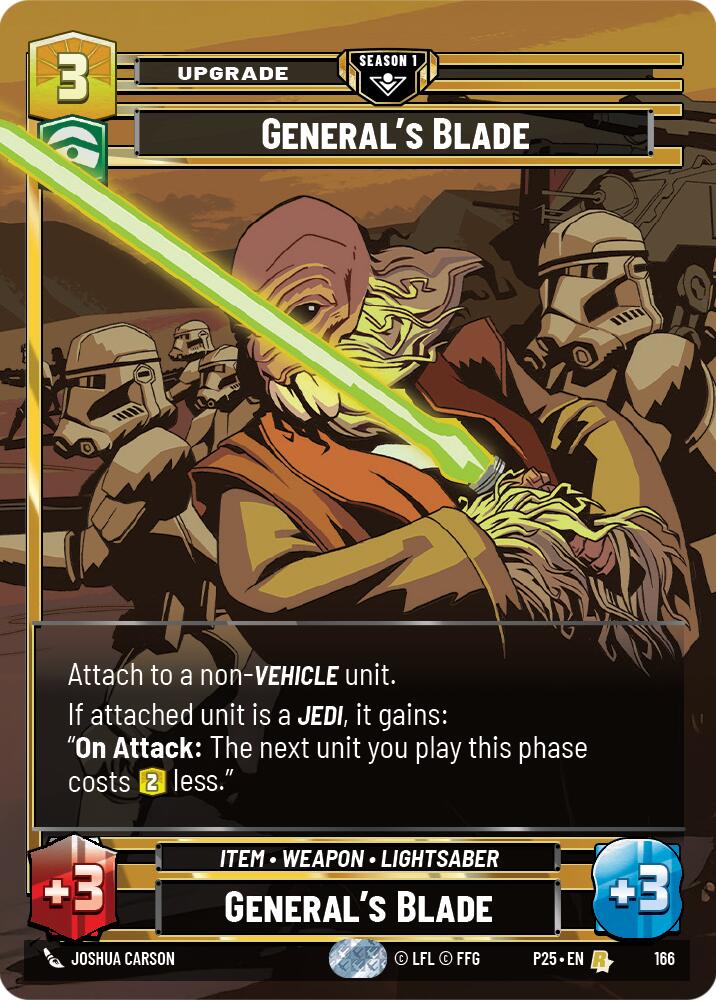 General's Blade (166) (166) [Sector and Regional Promos: Season 1]