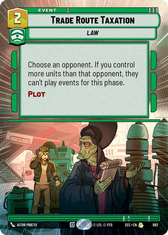 Trade Route Taxation (882) (Hyperspace Foil) (882) [Secrets of Power]