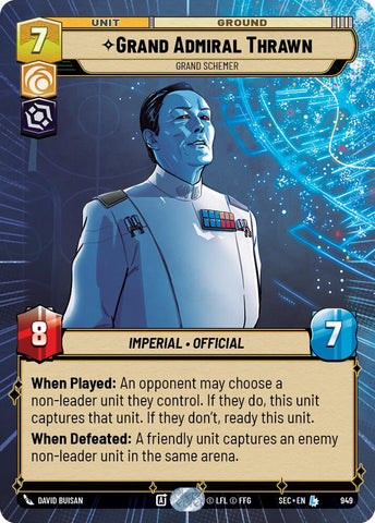 Grand Admiral Thrawn - Grand Schemer (Hyperspace Foil) (949) (949) [Secrets of Power]