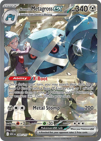 Steven's Metagross ex (289/217) [Mega Evolution: Ascended Heroes]
